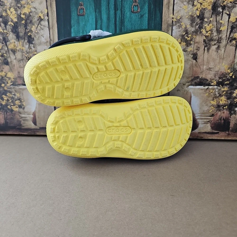 Buddy The Elf × Crocs Fleece Lined Green Christmas Clogs Men's Sz 5, Women's 7